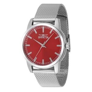 ⌚️New! Invicta Unisex Red 36mm Steel Watch